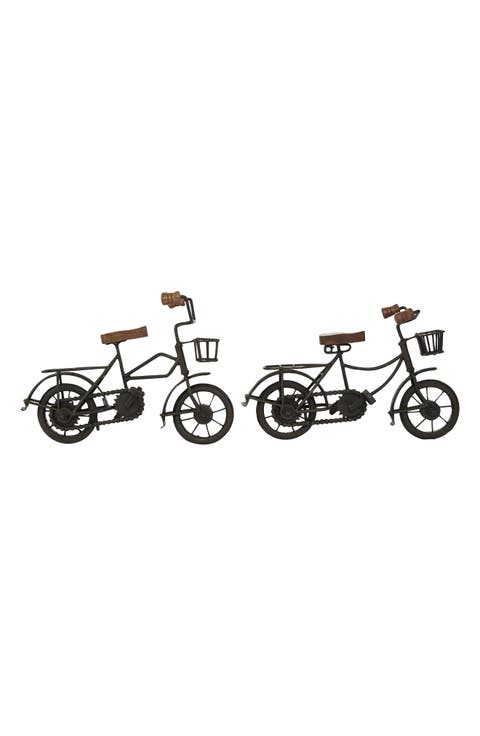 Set of 2 Bike Sculptures
