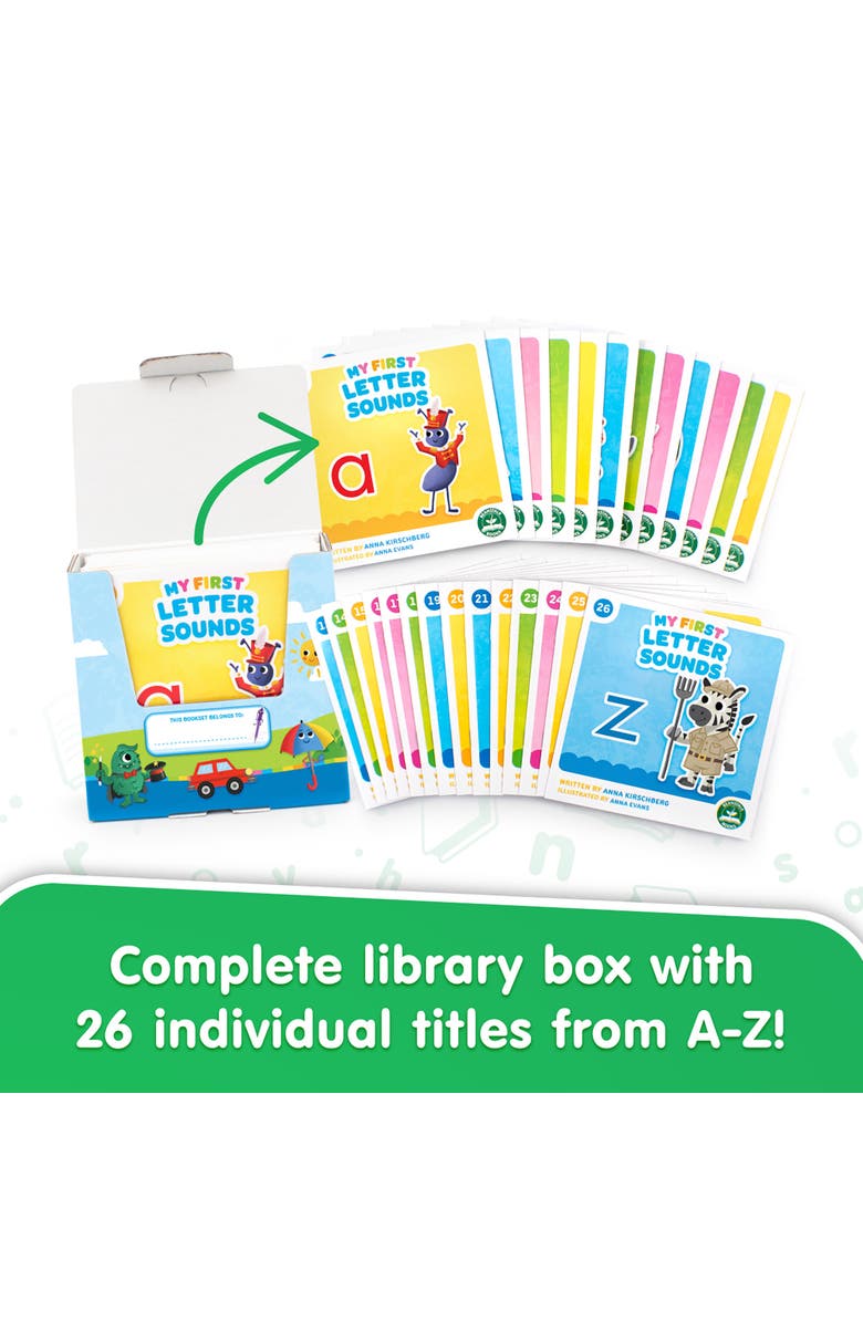 Junior Learning My First Letter Sounds 26 ABC Picture Book Set, Alternate, color, Multicolored