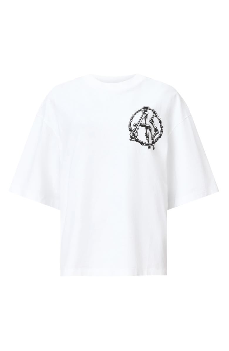 AllSaints Amelie Anatomica Oversize Cotton Graphic T-Shirt, Alternate, color, White