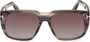 TOM FORD 56mm Square Sunglasses