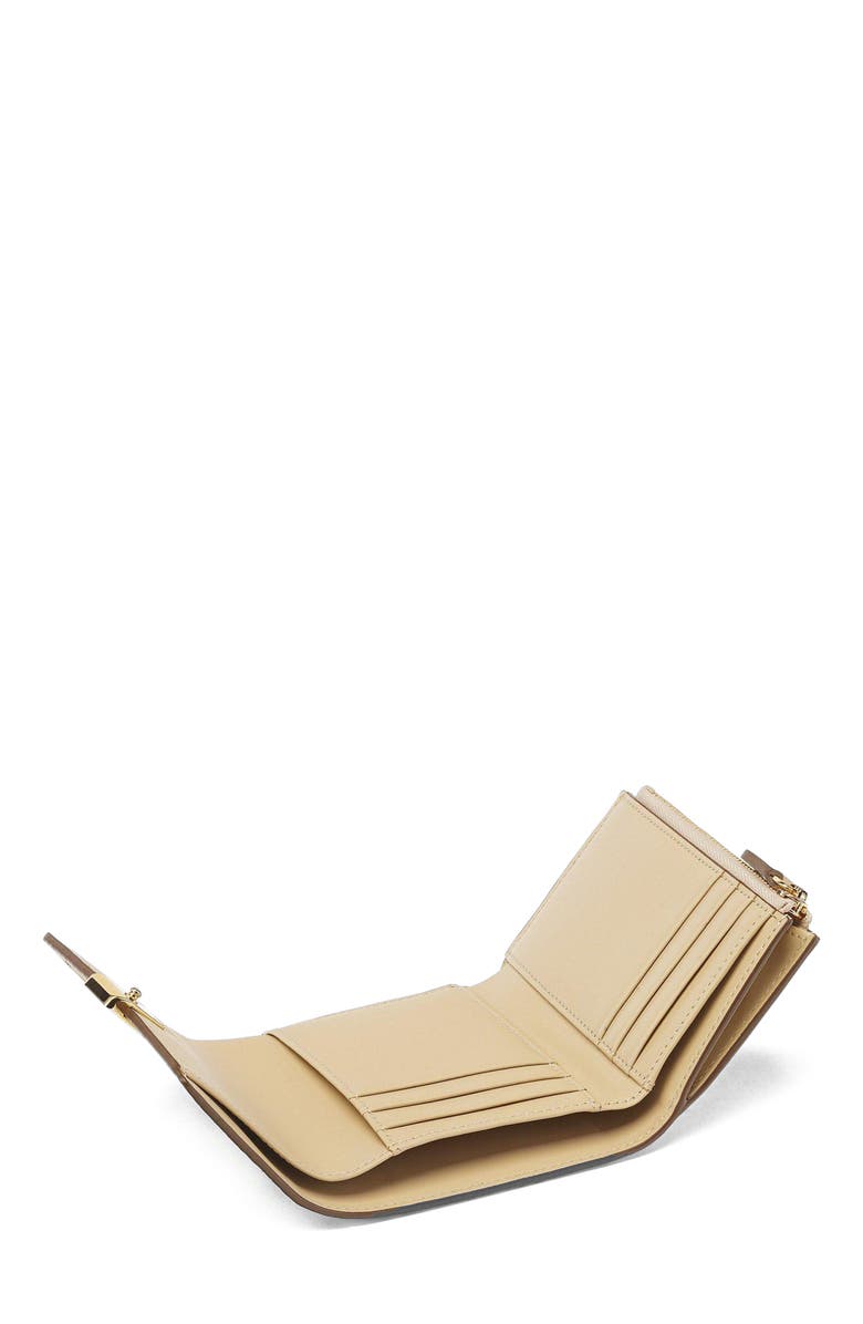 MCM Aren Trifold Wallet in Visetos, Alternate, color, Beige