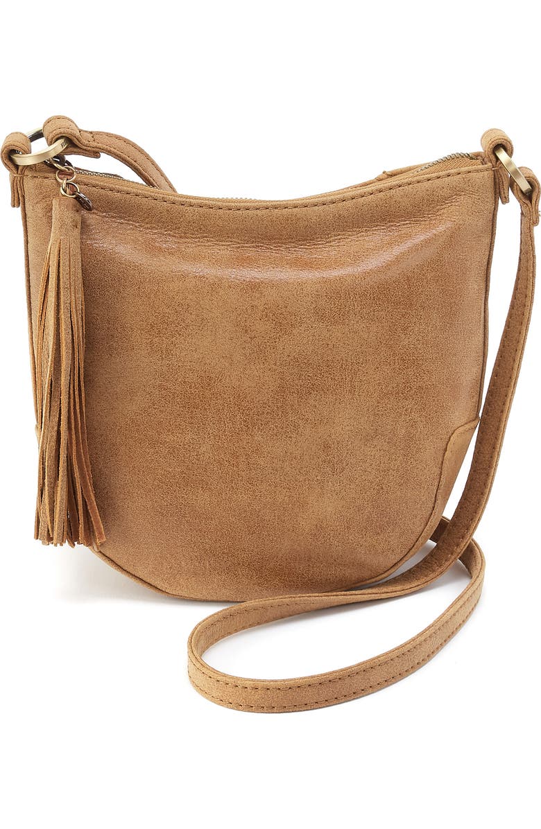 HOBO Lexi Leather Crossbody Bag, Main, color, Whiskey