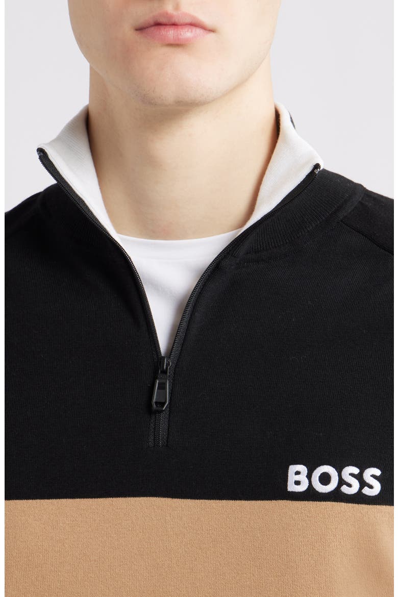 Hydro-X Water-Repellent Golf Half Zip Pullover, Alternate, color, BLACK