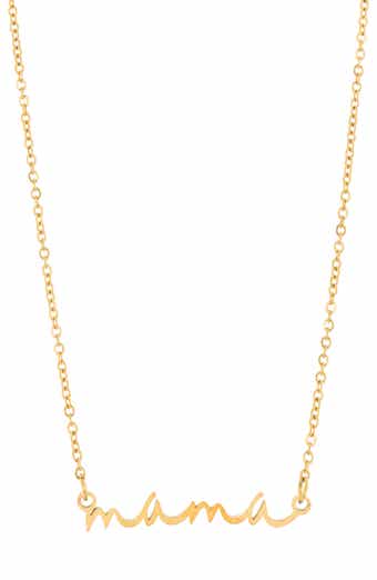 Adornia Water Resistant Cursive Mama Script Necklace