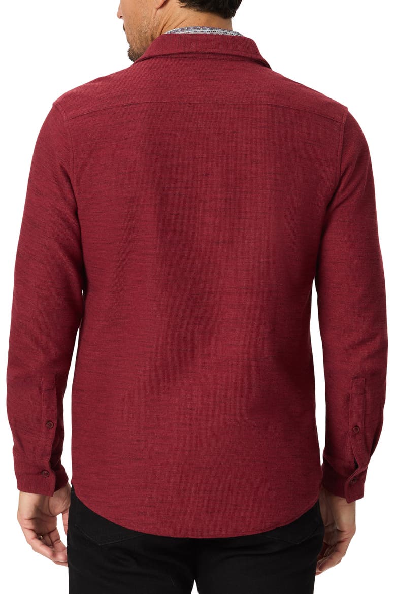 Burstead Knit Shirt Jacket, Alternate, color, BURGUNDY