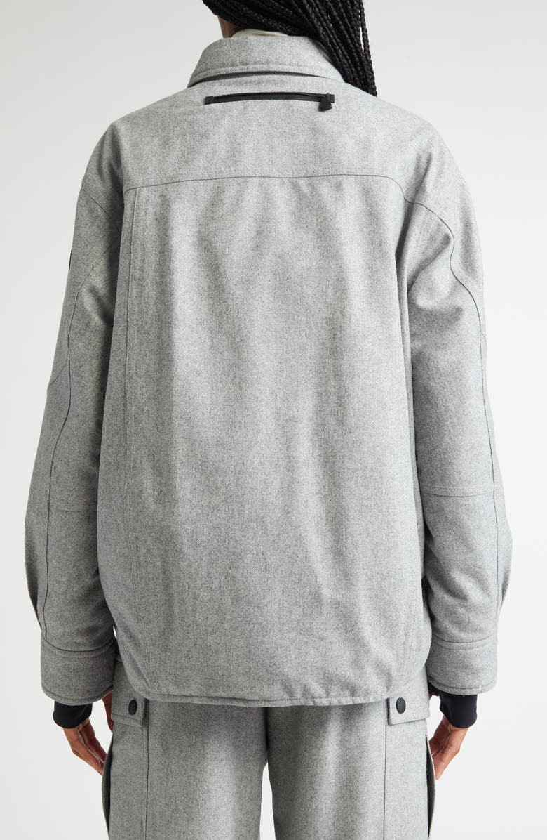 Moncler Grenoble Huez Water Repellent Wool Ski Jacket, Alternate, color, 