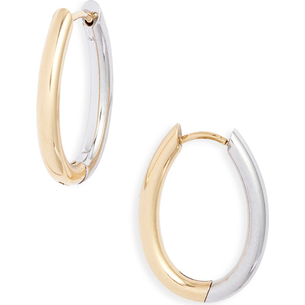 Nordstrom Two-tone Oval Hoop Earrings In Multi
