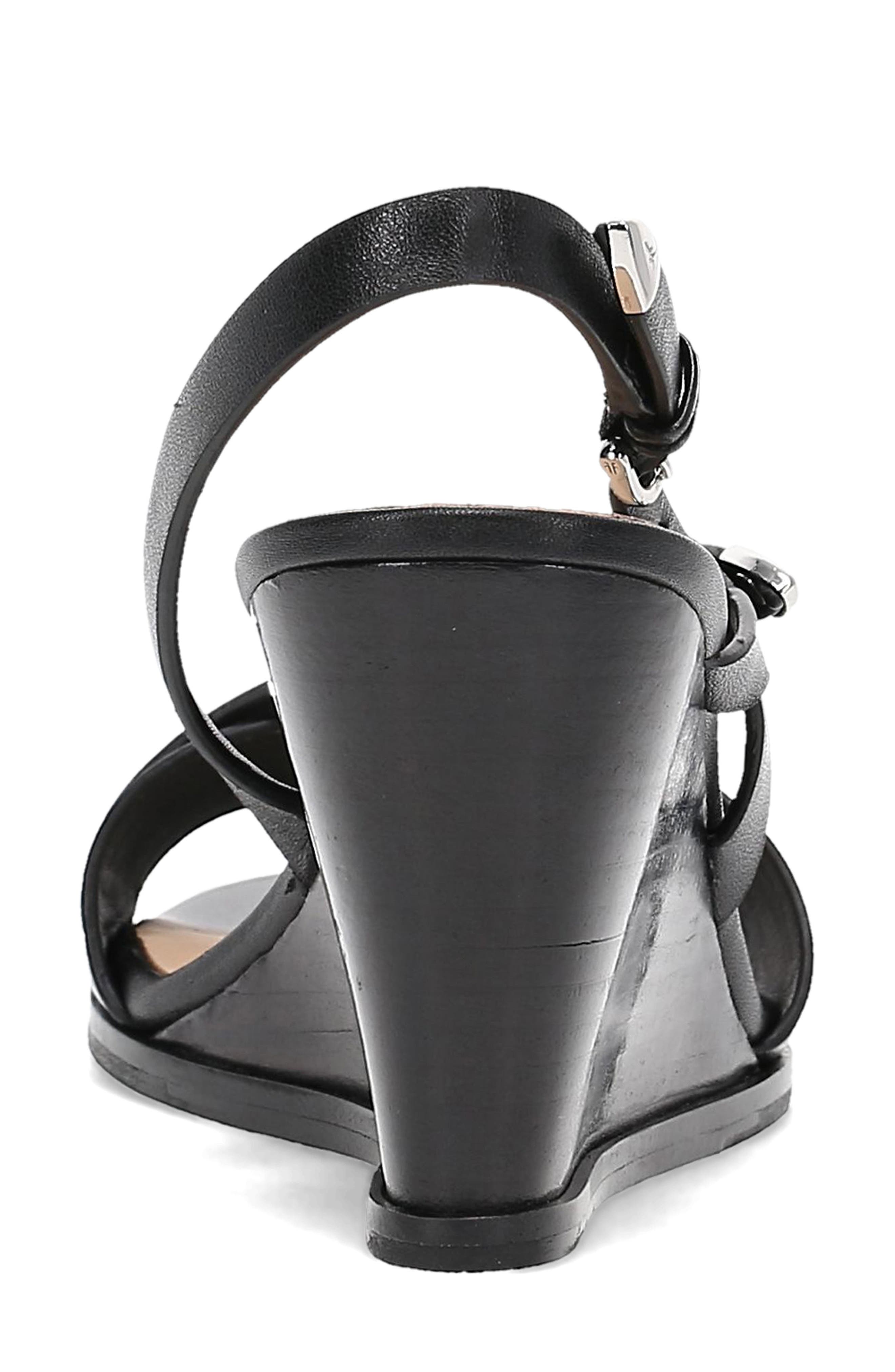 Frye Rachel Slingback Wedge Sandal, Alternate, color, Black