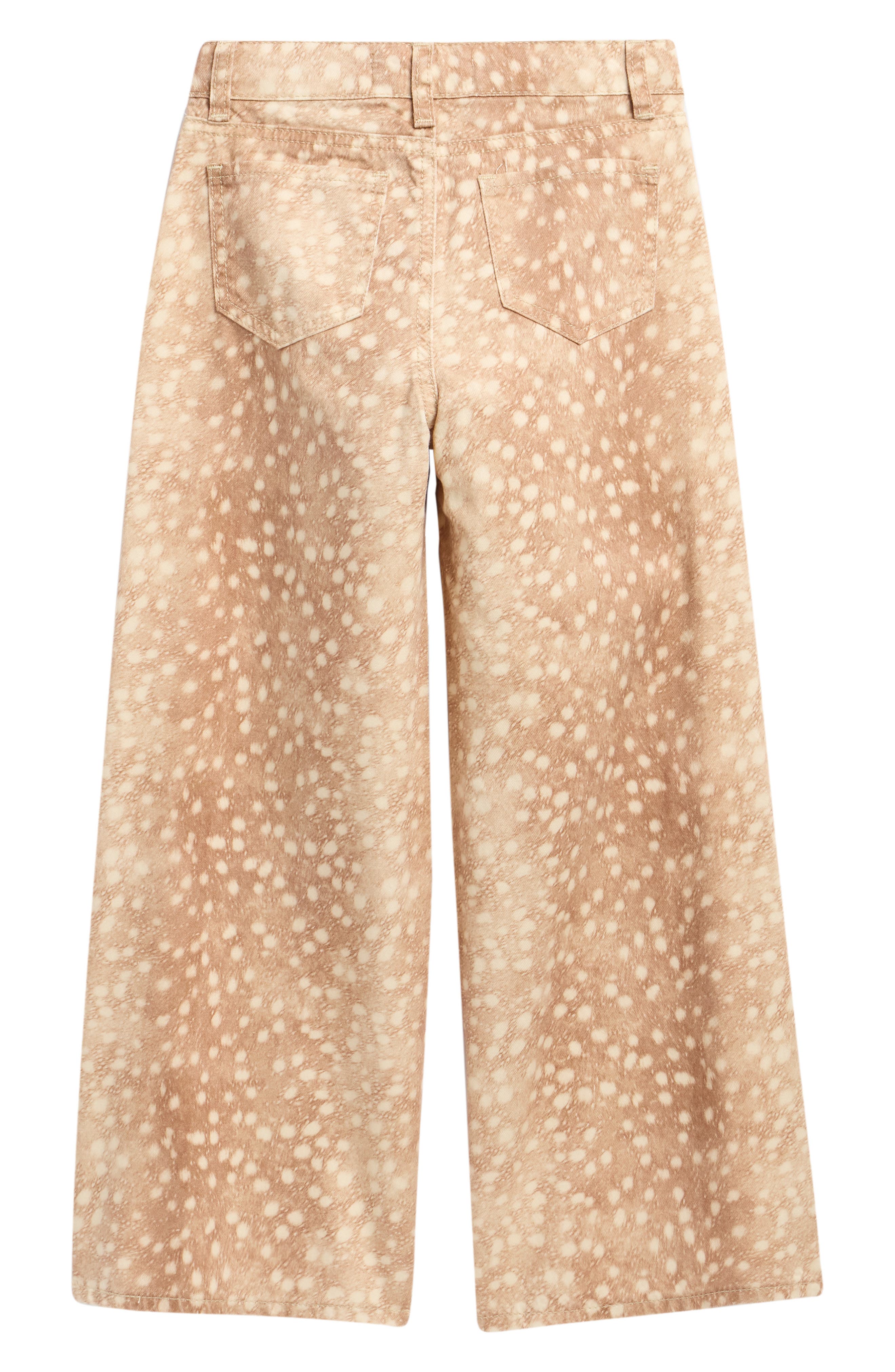 Tractr Kids' Fawn Print Wide Leg Jeans | Nordstrom