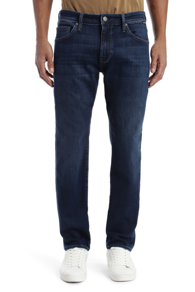 Marcus Slim Straight Leg Jeans, Main, color, DARK BLUE SUPERMOVE