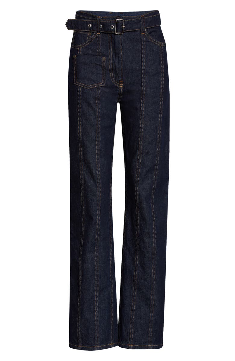 Saks Potts Jewel Embellished Straight Leg Jeans, Alternate, color, 