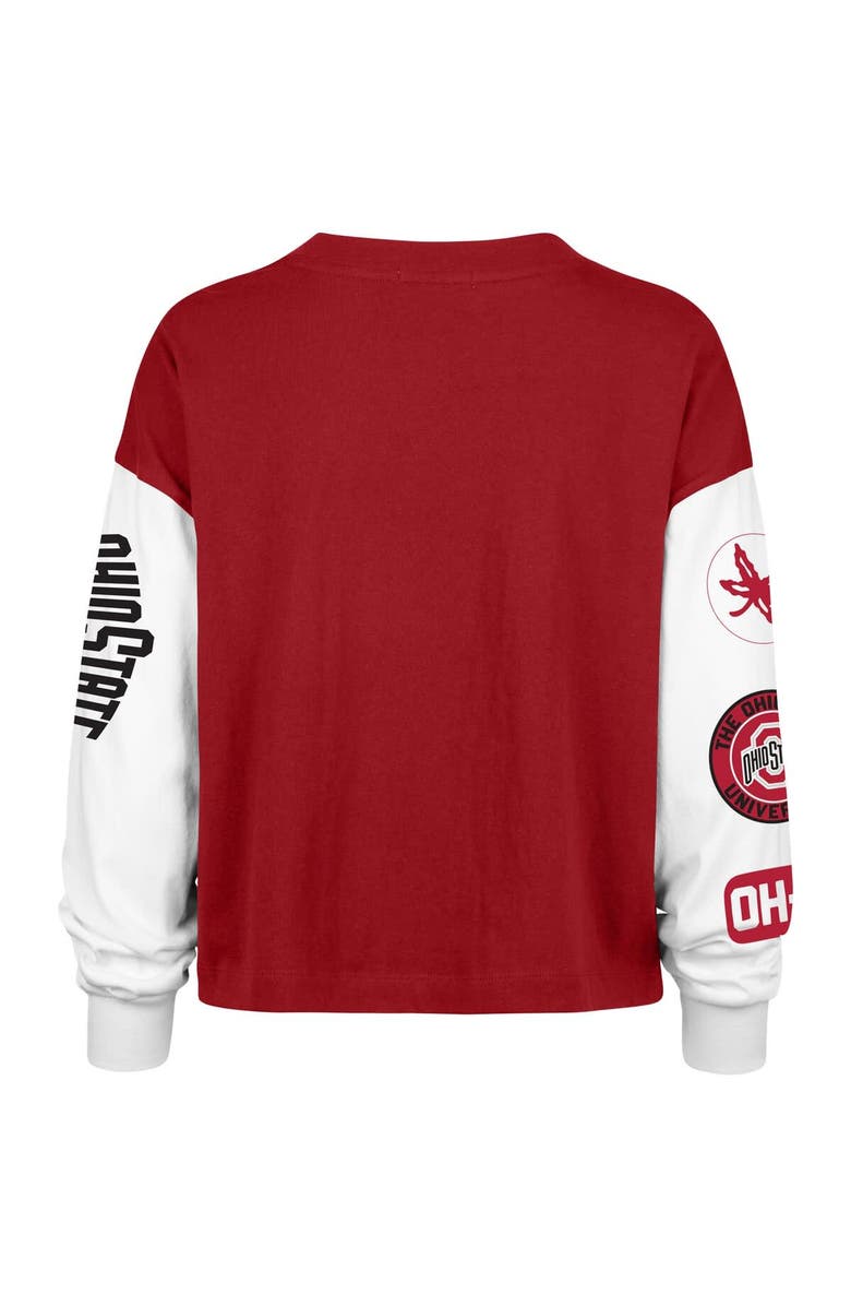 '47 Women's '47 Scarlet Ohio State Buckeyes Sydney Long Sleeve T-Shirt, Alternate, color, Scarlet