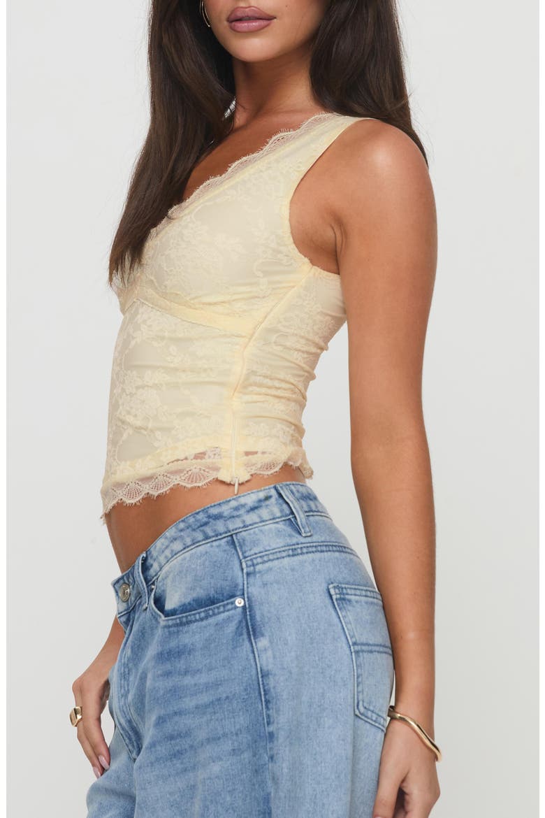 Far Away Lace Overlay Crop Tank, Alternate, color, YELLOW