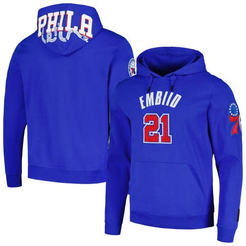 Men's Pro Standard Joel Embiid Royal Philadelphia 76ers Player Pullover Hoodie