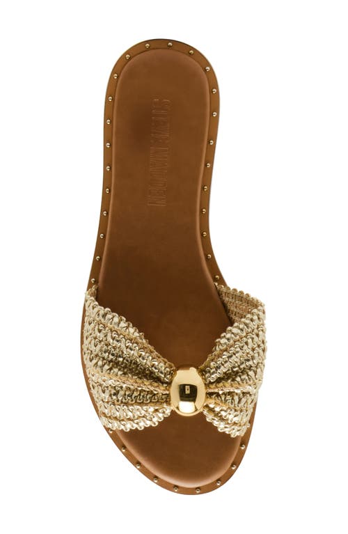 Steve Madden Dipsy Slide Sandal In Gold