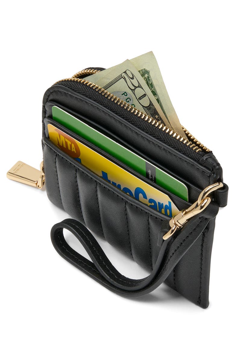 Kate Spade New York deco quilted leather card case, Alternate, color,