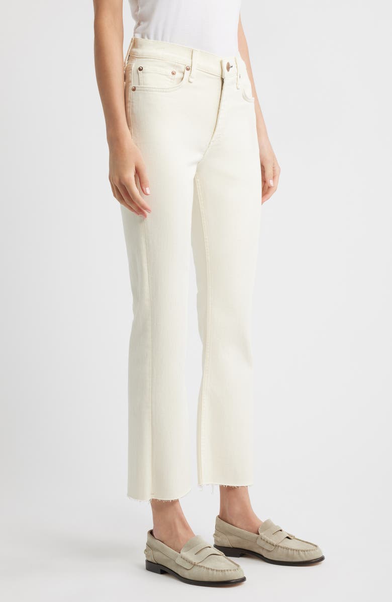 rag & bone Peyton Mid Rise Ankle Bootcut Jeans, Alternate, color, Ecru