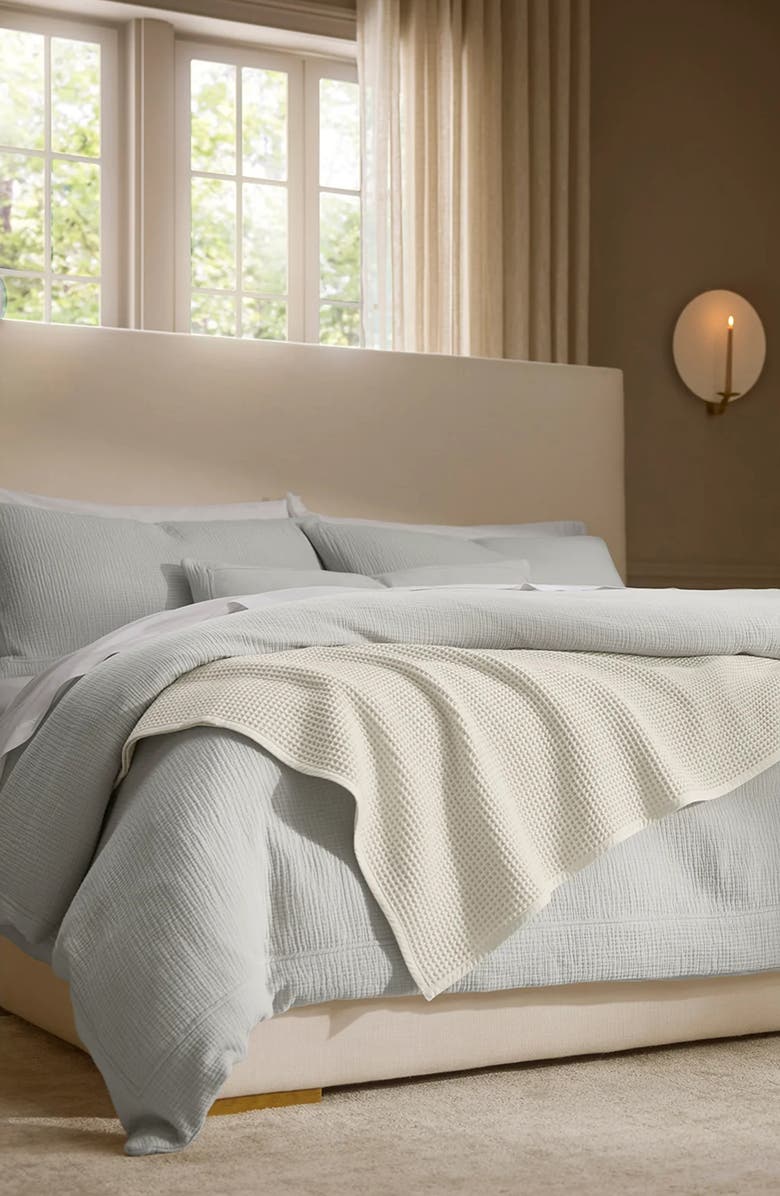 Boll & Branch Dream Duvet Cover & Shams Set, Alternate, color, Mist