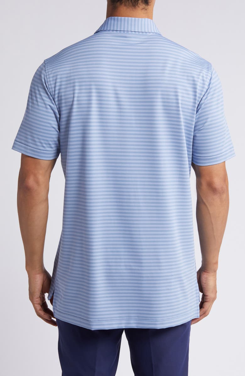 Peter Millar Baltic Stripe Performance Golf Polo, Alternate, color, Infinity