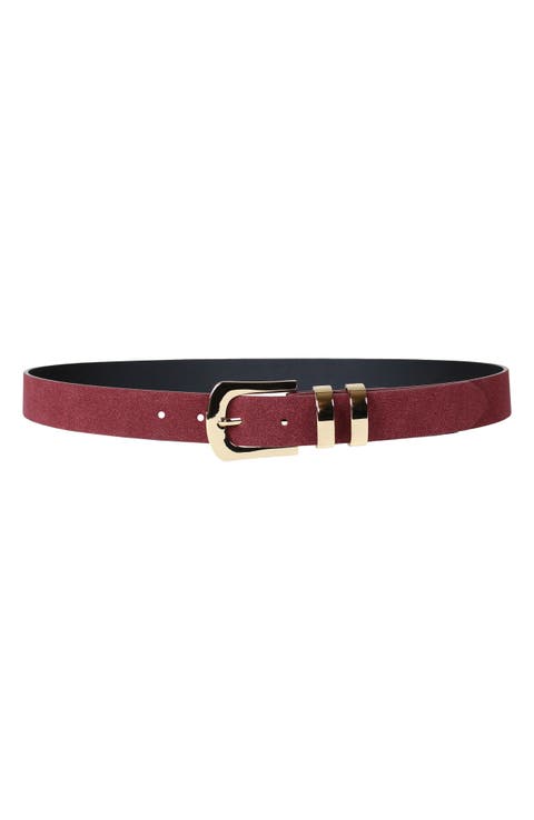 Double Keepers Faux Leather Belt