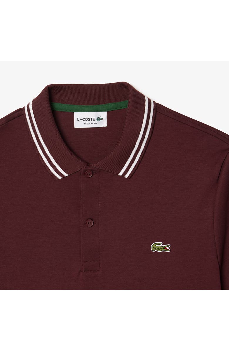 Lacoste Regular Fit Tipped Cotton Polo, Alternate, color, 