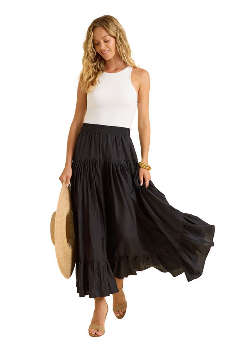 Calypso St. Barth Lourdes Skirt, Main, color, Navy