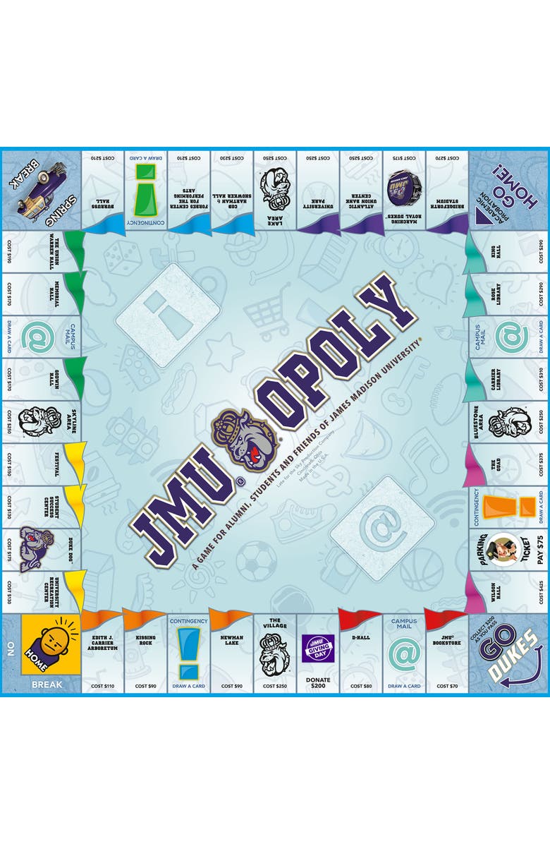 Late for the Sky JMU Opoly James Madison Themed Board Game Ages 8+, Alternate, color, Multicolored
