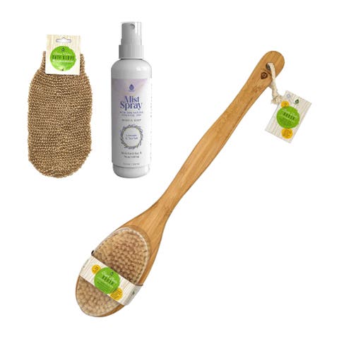 Mist Spray, Sisal Gloves & Bath Brush Set