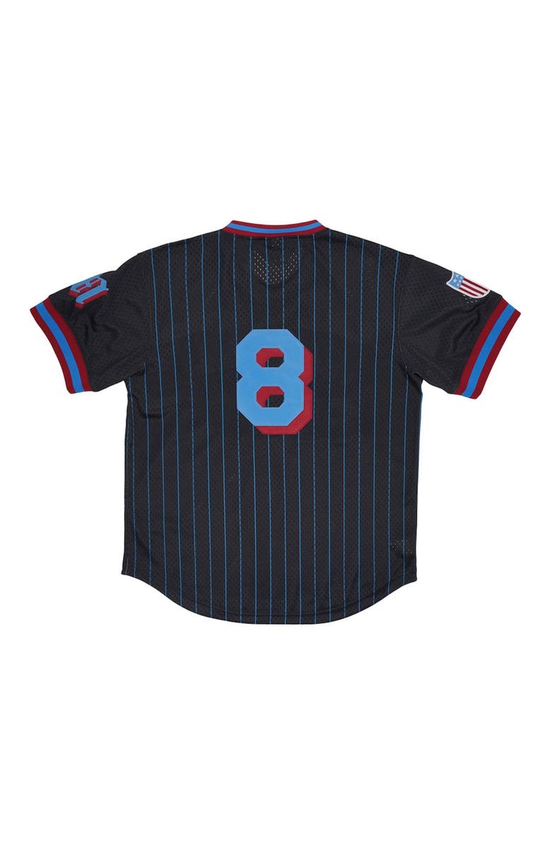 RINGS & CRWNS Men's Rings & Crwns #8 Black Miami Giants Mesh Replica V-Neck Jersey, Alternate, color, Black