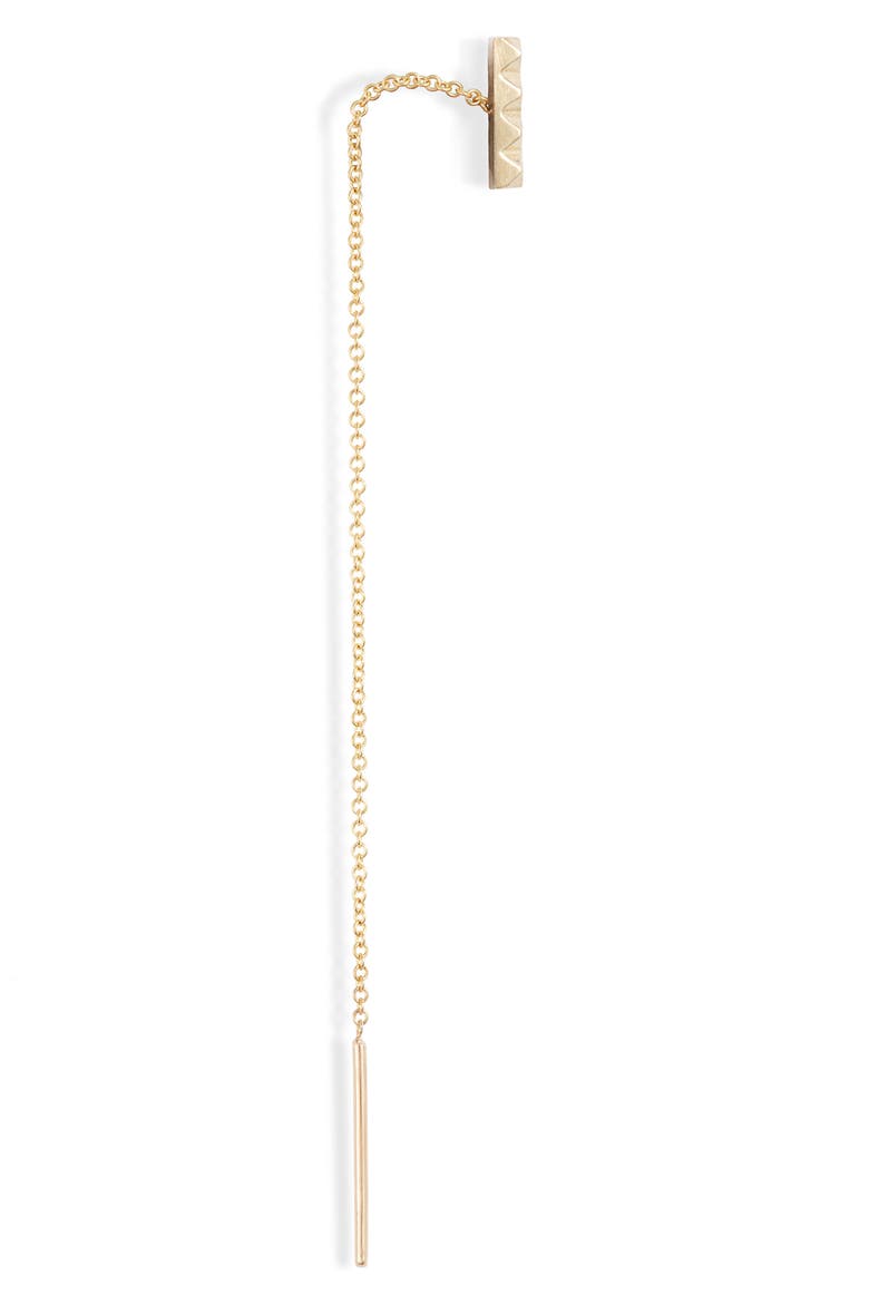 Alli Webb x Maya Brenner Faceted Threader Earring, Alternate, color, YELLOW GOLD