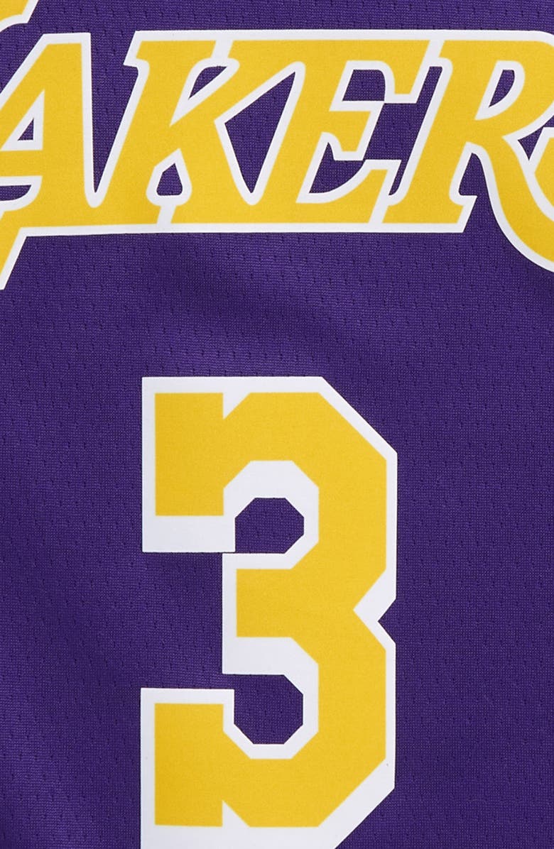 Nike Kids' Dri-FIT NBA Icon Edition Los Angeles Lakers Anthony Davis Mesh Jersey, Alternate, color, 
