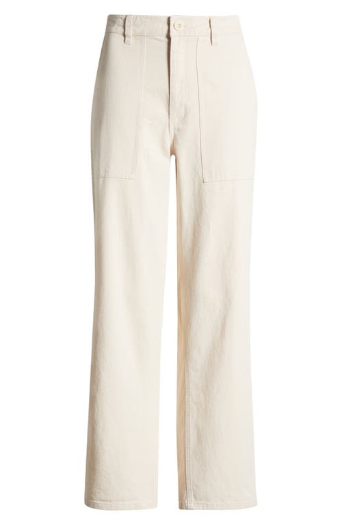 Brixton Alameda Cotton Utility Pants In Brown