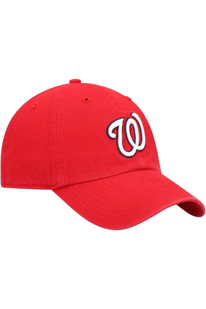 Men's '47 Red Washington Nationals Clean Up Adjustable Hat, Alternate, color, Red