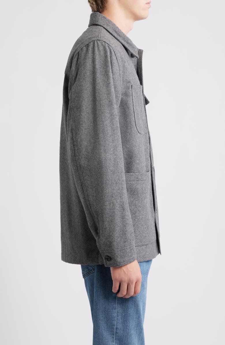 Schott NYC Unlined Wool Blend Chore Jacket, Alternate, color, Heather Grey