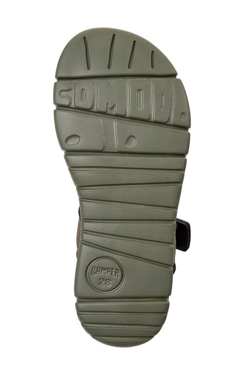 Camper Kids' Oruga Sandal In Medium Green