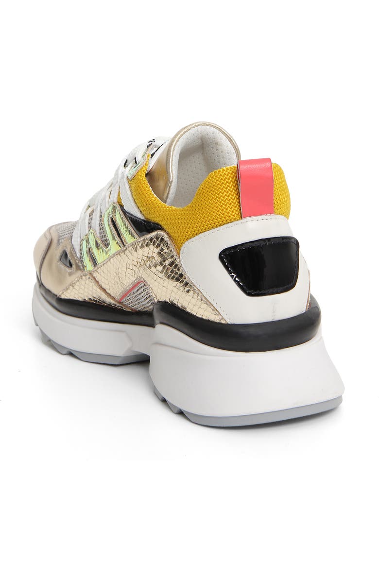 NeroGiardini Metallic Platform Sneaker, Alternate, color,