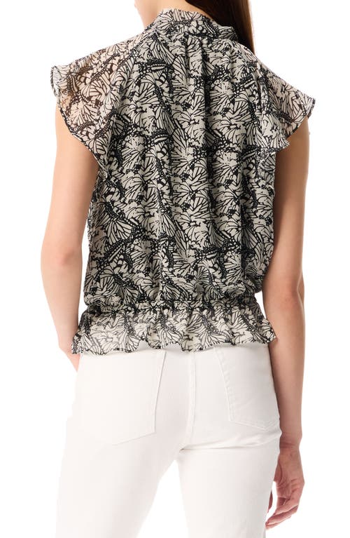Robert Rodriguez Charmer Ruffle Peplum Top In Black