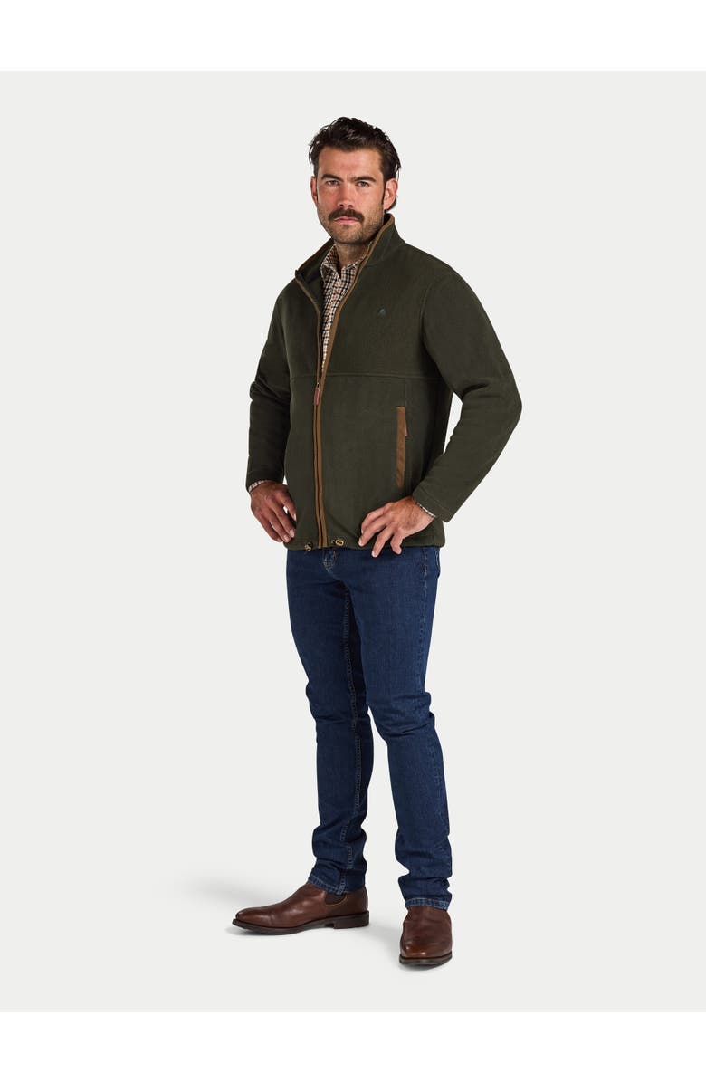 Raging Bull Fleece Zip Through Jacket, Alternate, color, Forest