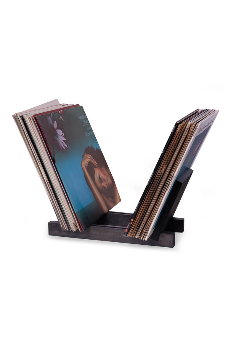 Vinyl Record Holder, Alternate, color, GREY
