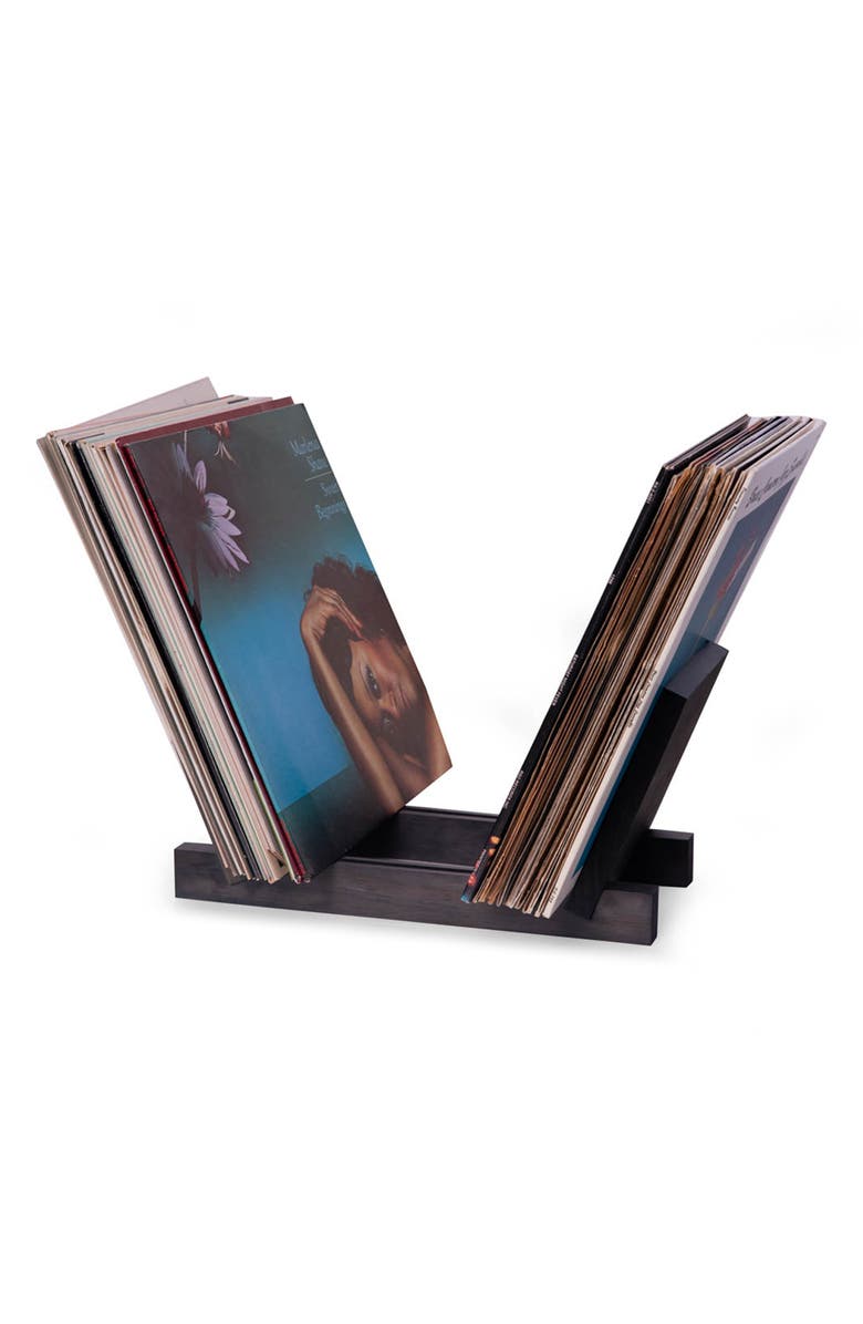 Bey-Berk Vinyl Record Holder, Alternate, color, Grey
