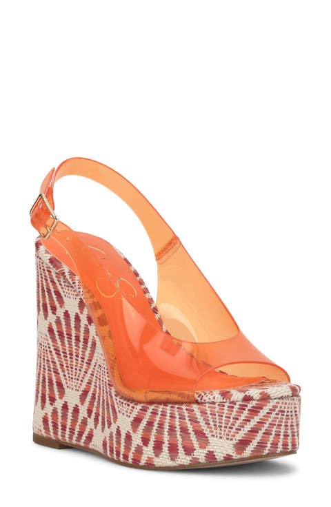 Kaliese Slingback Platform Wedge Sandal (Women)