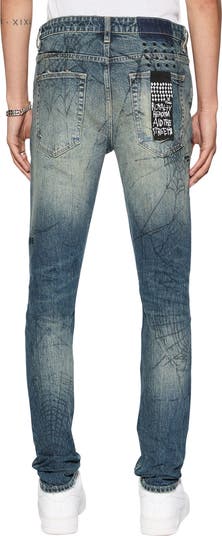 Van Winkle Gasoline Lines Skinny Jeans