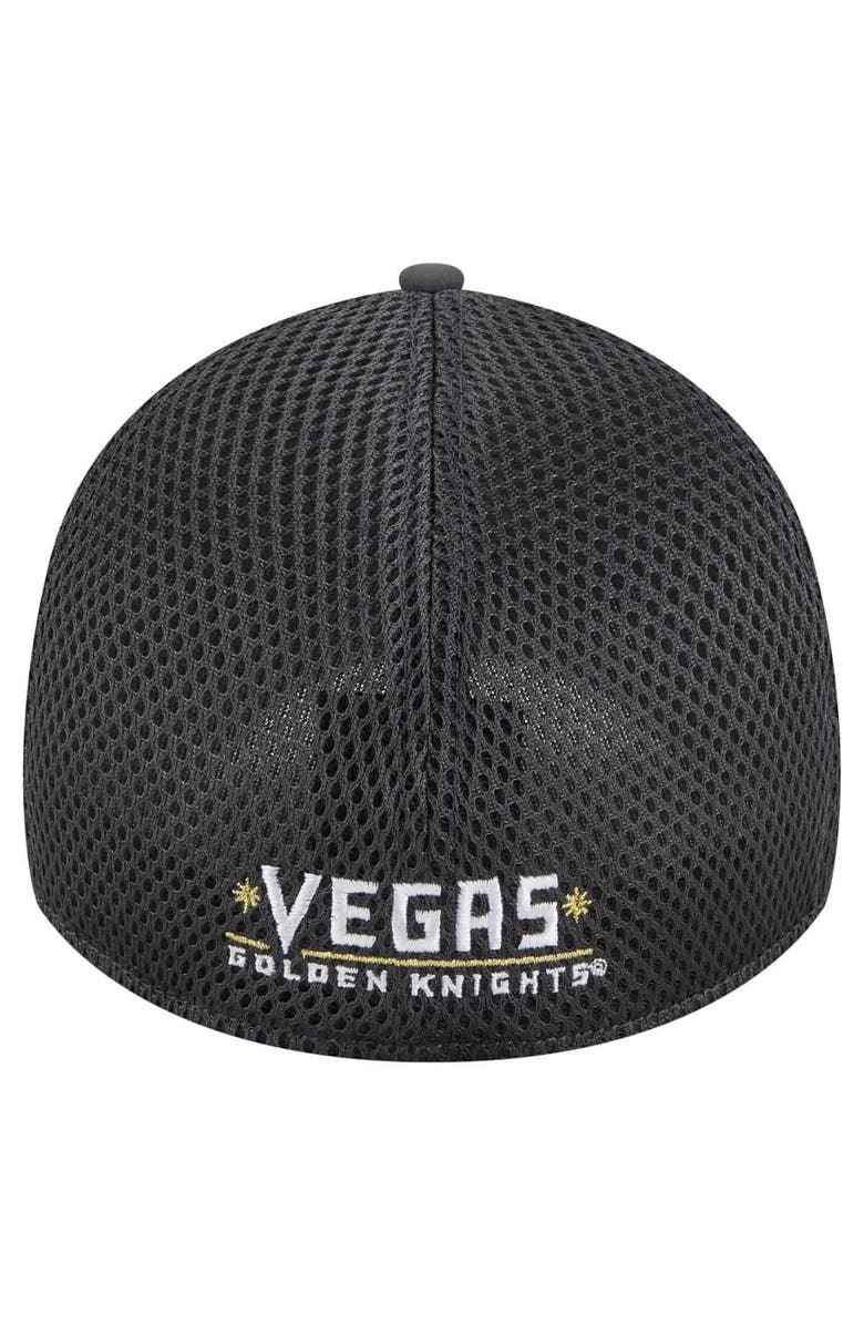 New Era Men's New Era Gray Vegas Golden Knights Linear Featherweight 39THIRTY Flex Hat, Alternate, color,