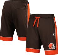 STARTER Men's Starter Brown/Orange Cleveland Browns Fan Favorite Fashion Shorts