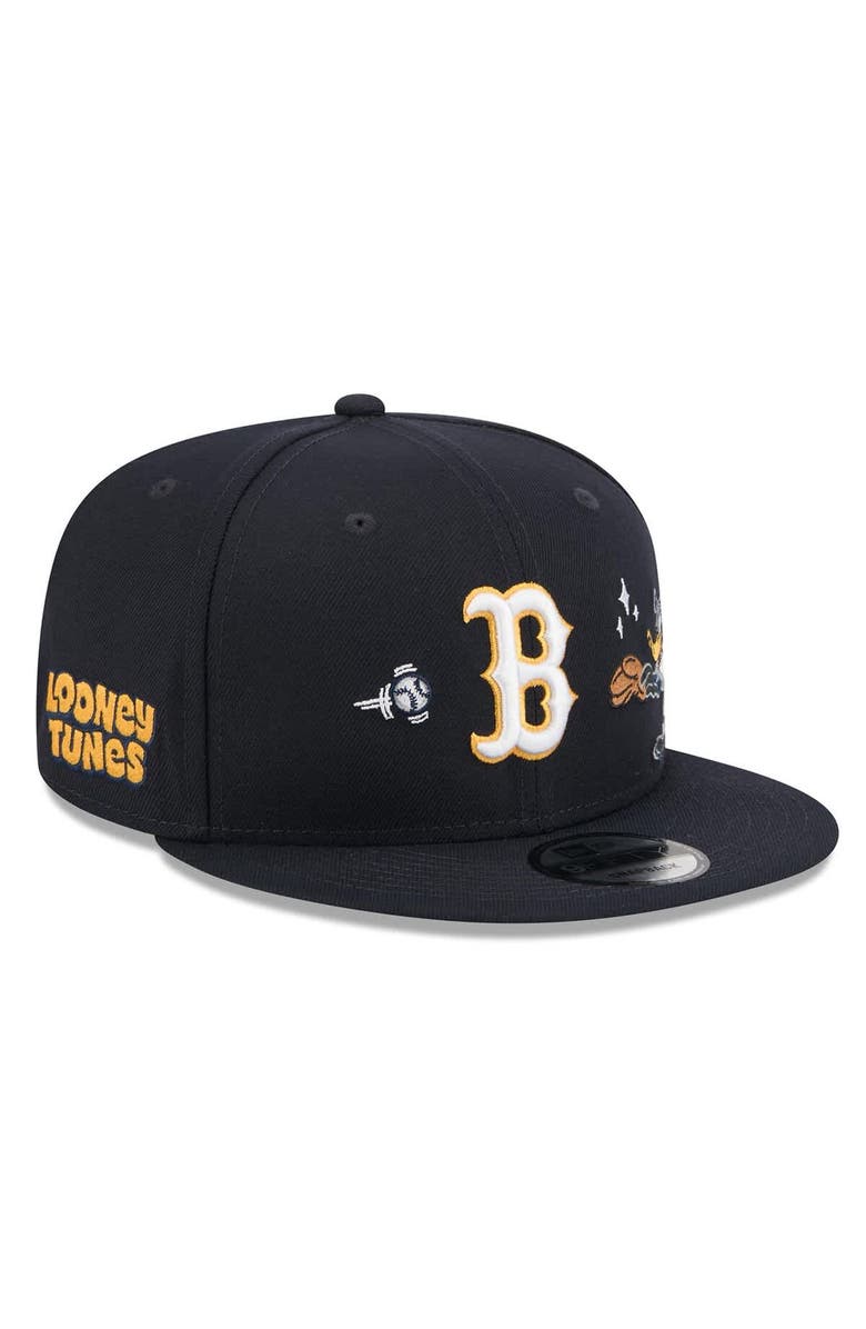 New Era Men's New Era Navy Boston Red Sox Looney Tunes Daffy Duck 9FIFTY Snapback Hat, Main, color, Navy