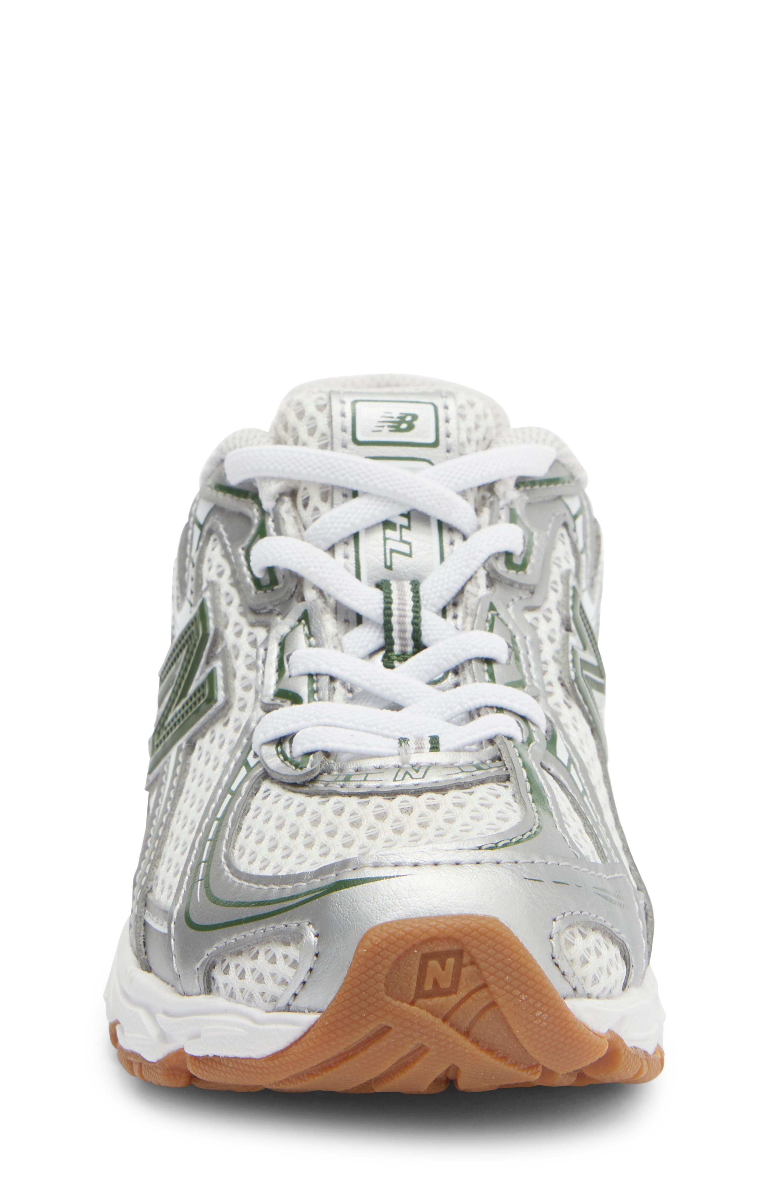New Balance Kids' 740 Sneaker, Alternate, color, Silver/ Dark Alpine Green