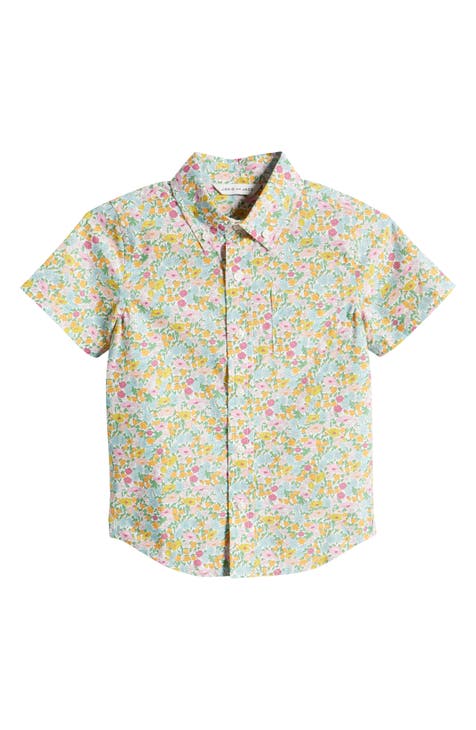 x Liberty London Kids' Poppy Daisy Floral Print Cotton Shirt (Toddler & Little Kid)