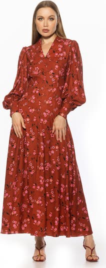 Kate Collared Long Sleeve Maxi Dress