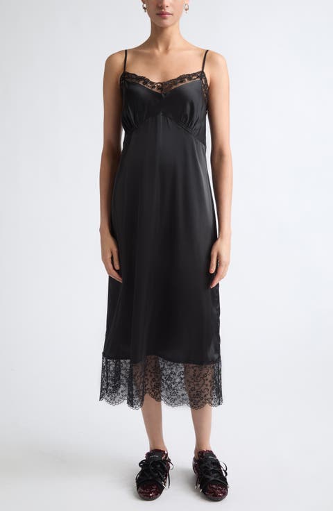 Lace Trim Slipdress
