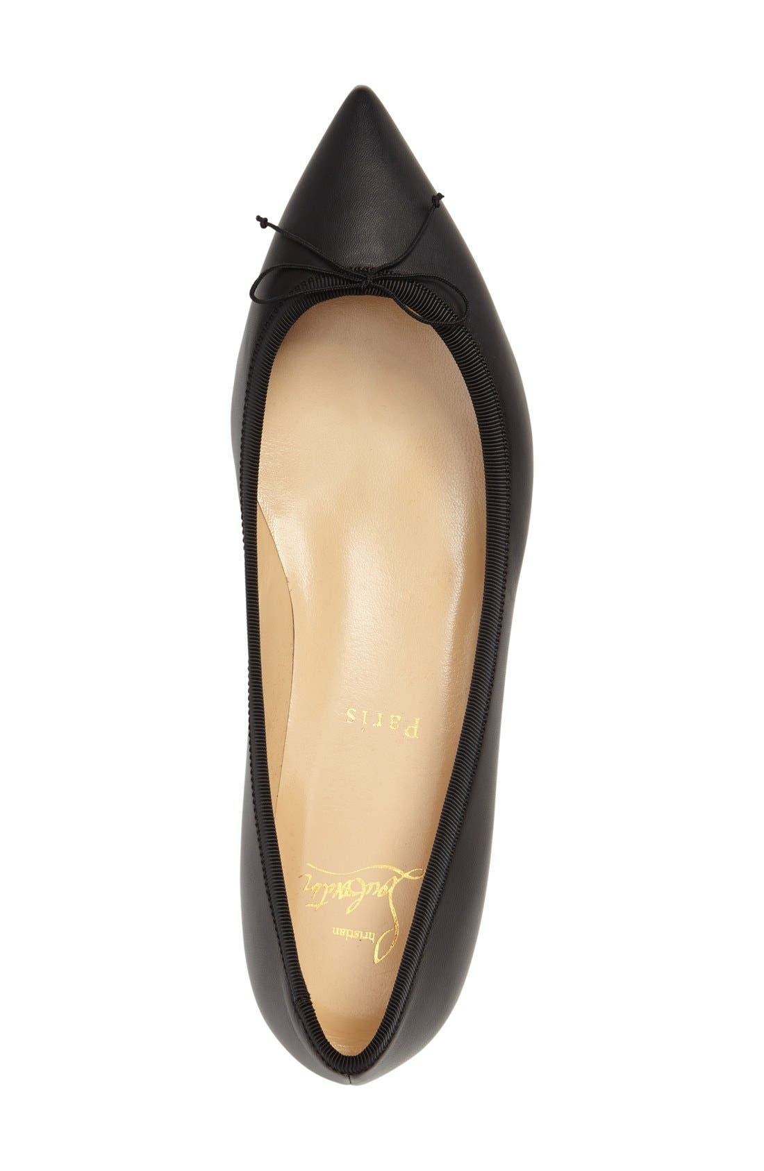Christian Louboutin Solasofia Pointy Toe Flat, Alternate, color, 